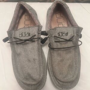 Hey Dude Wally Stretch Grey Slip-On Shoes Men’s Size 10 US
